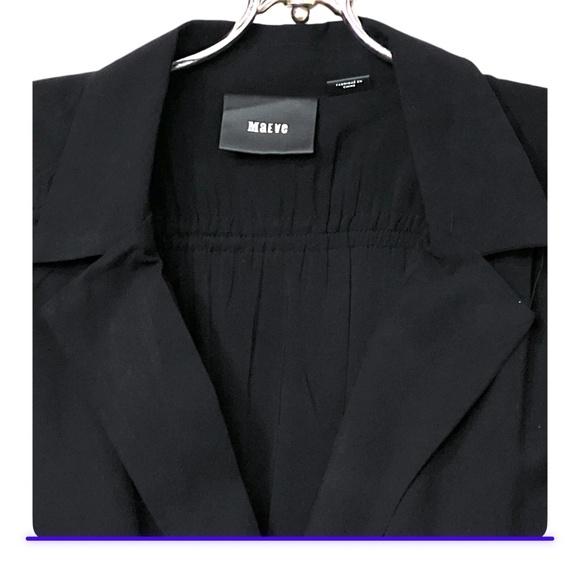 Maeve Black Carlotta Ruched Shirt Dress Size XS - Picture 10 of 11